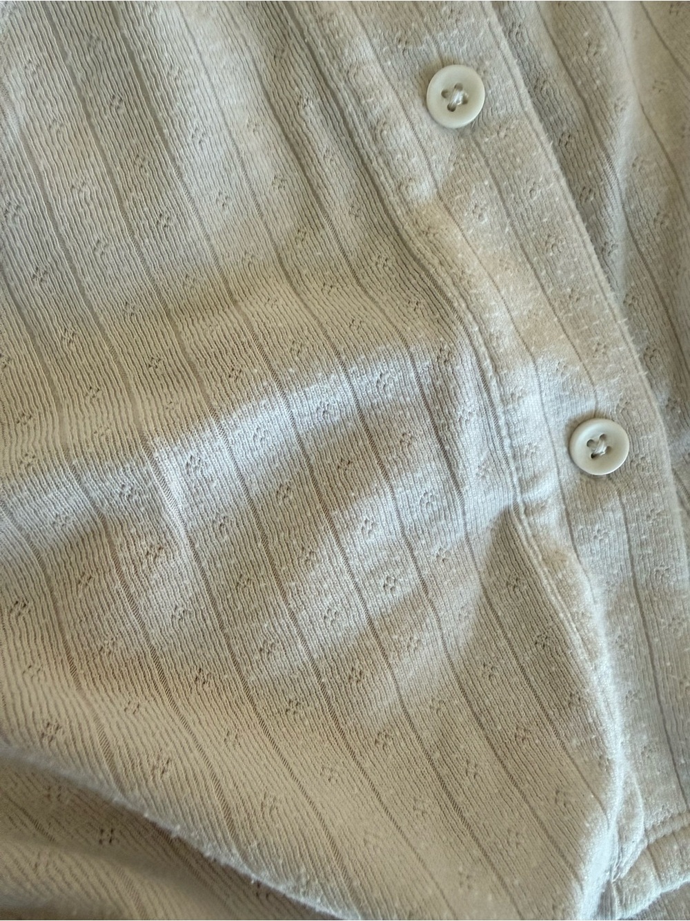 Auden White Pointelle Pajama Set